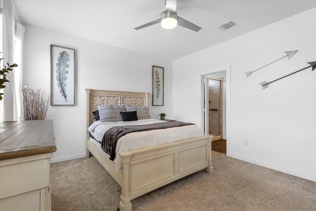 13716 Clerk St, Pflugerville, TX 78660 - bedroom with light carpet and a ceiling fan
