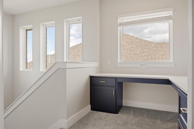 2233 Bellisa Vista Dr, Leander, TX 78641 - unfurnished office with carpet floors and built in study area