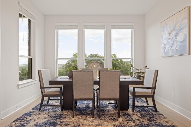 2233 Bellisa Vista Dr, Leander, TX 78641 - dining room with baseboards and wood finished floors