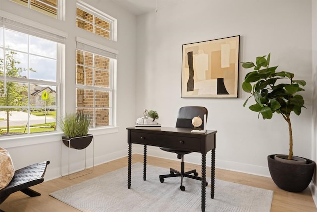 2233 Bellisa Vista Dr, Leander, TX 78641 - office space featuring healthy amount of natural light and wood finished floors