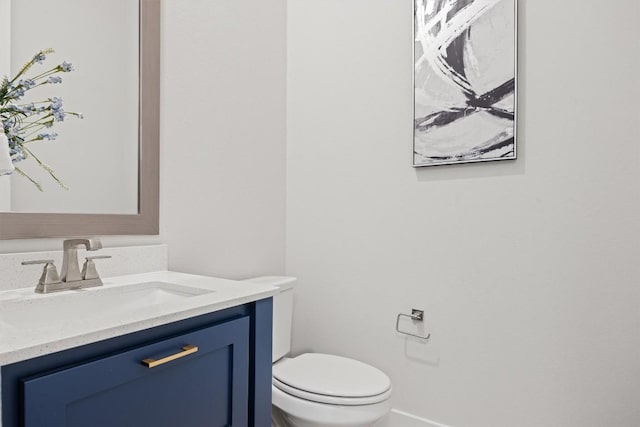 2233 Bellisa Vista Dr, Leander, TX 78641 - half bath featuring vanity and toilet