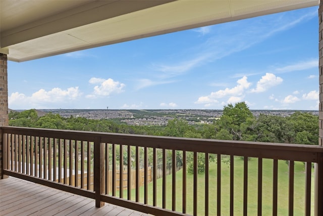 2233 Bellisa Vista Dr, Leander, TX 78641 - wooden deck with a yard