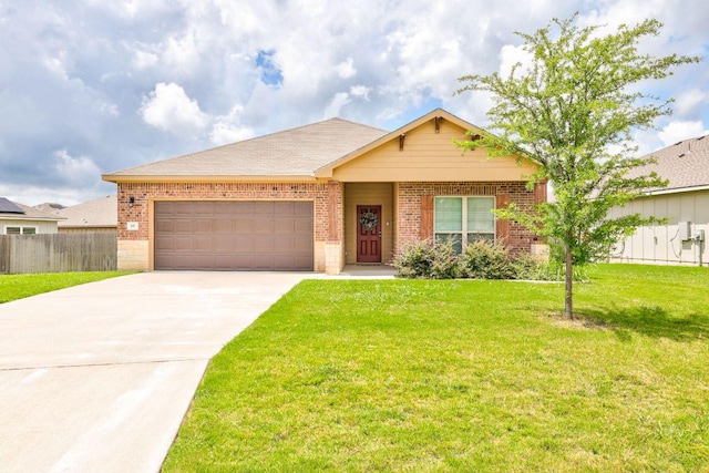 717 Friars Tuck Dr, Temple, TX 76502 - single story home with brick siding, an attached garage, and driveway