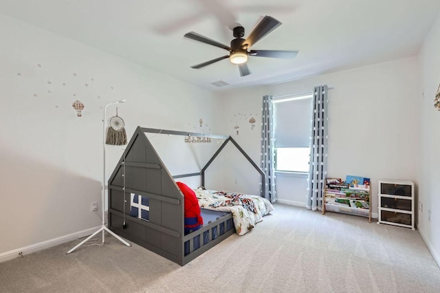 1209 Brasano Pl, Leander, TX 78641 - bedroom featuring carpet flooring and a ceiling fan