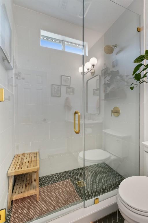 1105 Red Ranch Cir, Cedar Park, TX 78613 - full bath with a stall shower and tile patterned floors