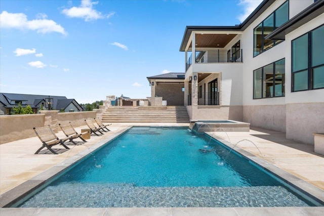 1000 Southlake Ranch Rd, Georgetown, TX 78628 - view of pool with a patio and a pool with connected hot tub