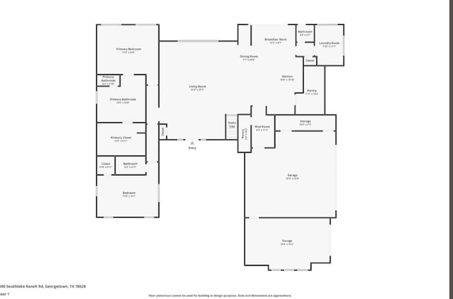1000 Southlake Ranch Rd, Georgetown, TX 78628 - view of floor plan / room layout