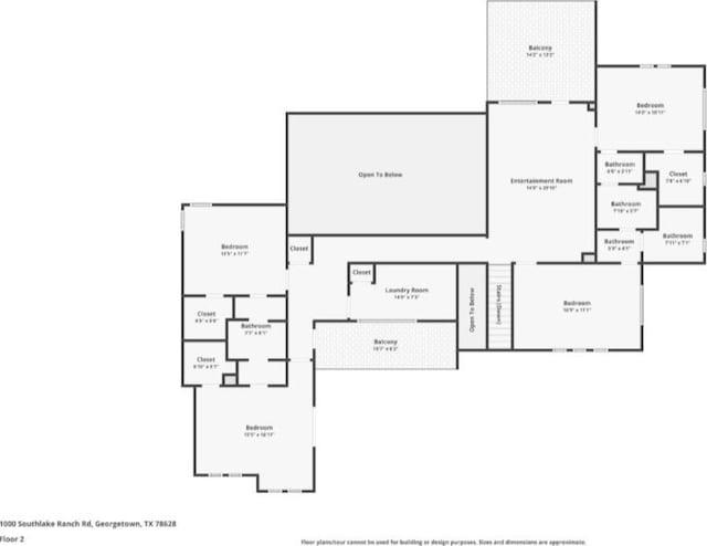 1000 Southlake Ranch Rd, Georgetown, TX 78628 - view of property floor plan