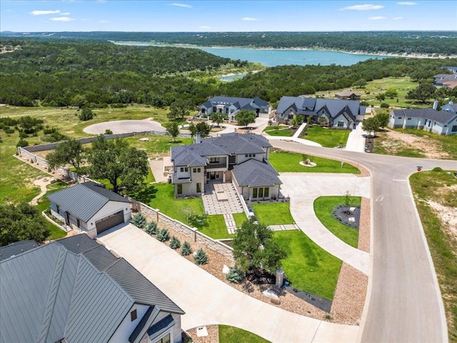 1000 Southlake Ranch Rd, Georgetown, TX 78628 - aerial perspective of suburban area with a large body of water and a forest