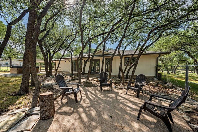 216 Country Rd, Georgetown, TX 78628 - view of patio with french doors