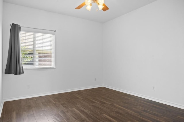 9601 Billingham Trl, Austin, TX 78717 - spare room with ceiling fan and wood finished floors