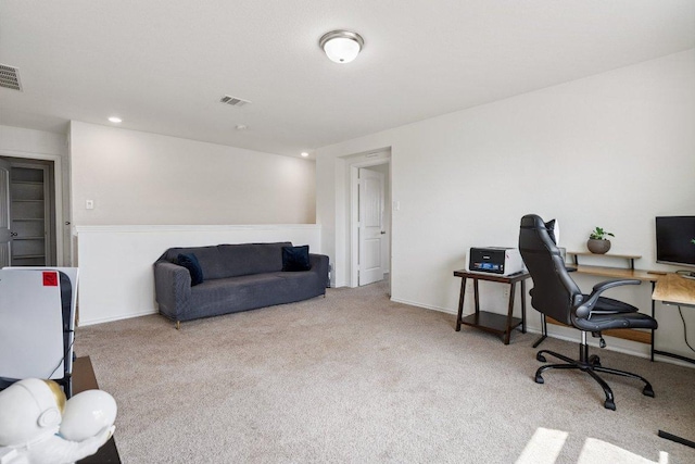 13821 Benjamin Harrison St, Manor, TX 78653 - carpeted office with recessed lighting and baseboards