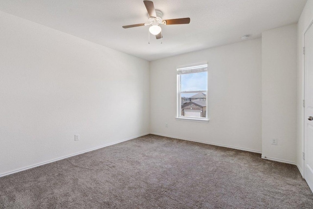 13821 Benjamin Harrison St, Manor, TX 78653 - carpeted spare room with ceiling fan and a smoke detector