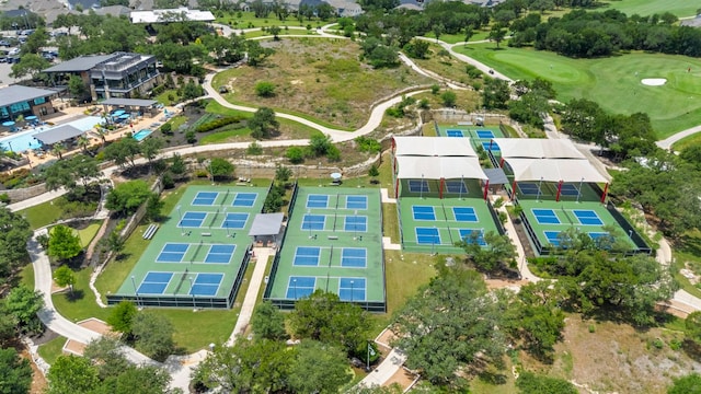 249 Hopping Peach St, San Marcos, TX 78666 - aerial overview of property's location with a local golf course