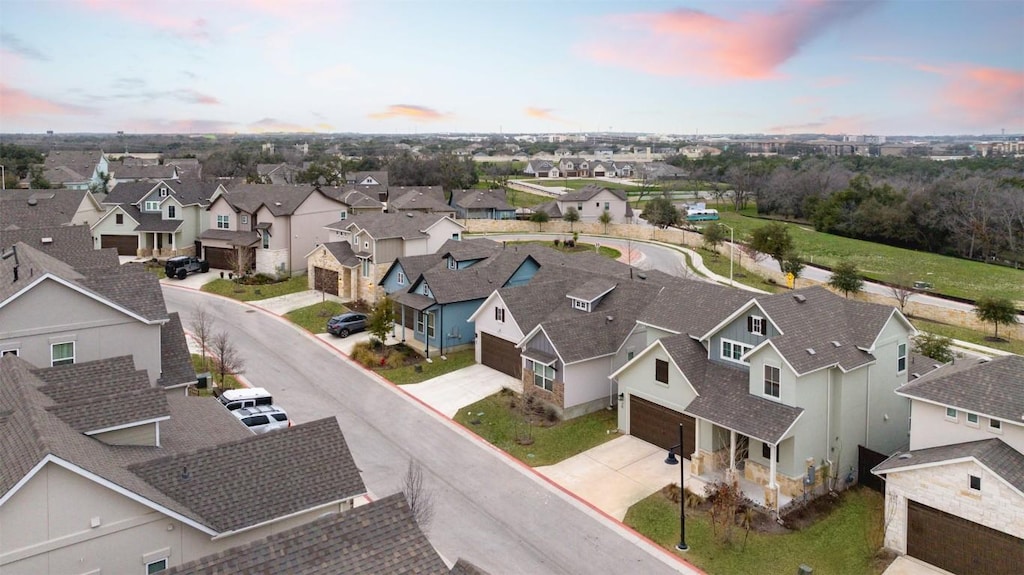 600 C-Bar Ranch Trl Unit 21, Cedar Park, TX 78613 - aerial view at dusk of a residential view