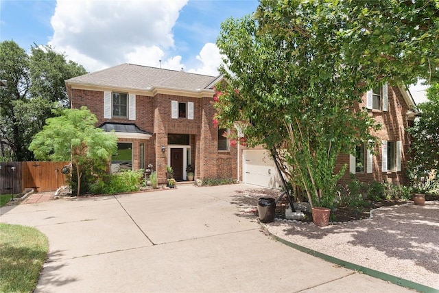 10636 Bramblecrest Dr, Austin, TX 78726 - view of front of home with brick siding and concrete driveway