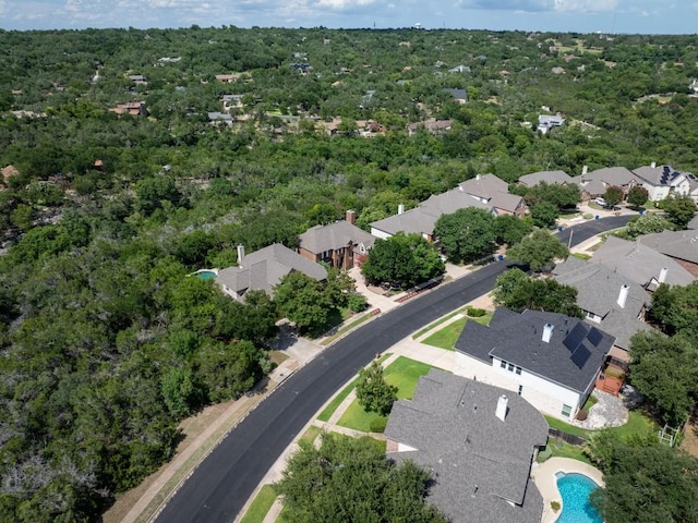 10636 Bramblecrest Dr, Austin, TX 78726 - aerial view of residential area featuring a pool area