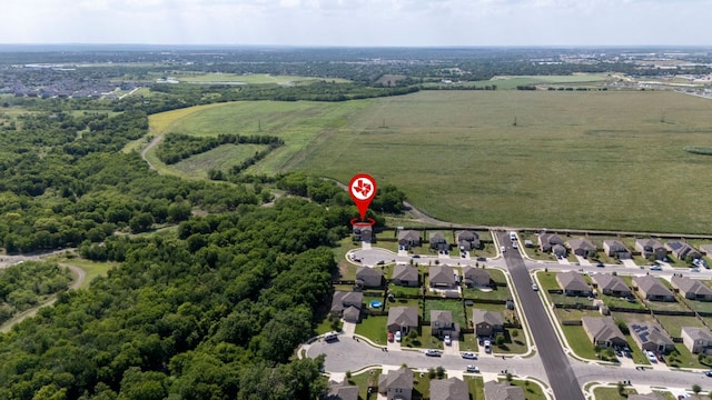 1698 Violet Ln, Kyle, TX 78640 - aerial view of property's location with rural landscape and nearby suburban area