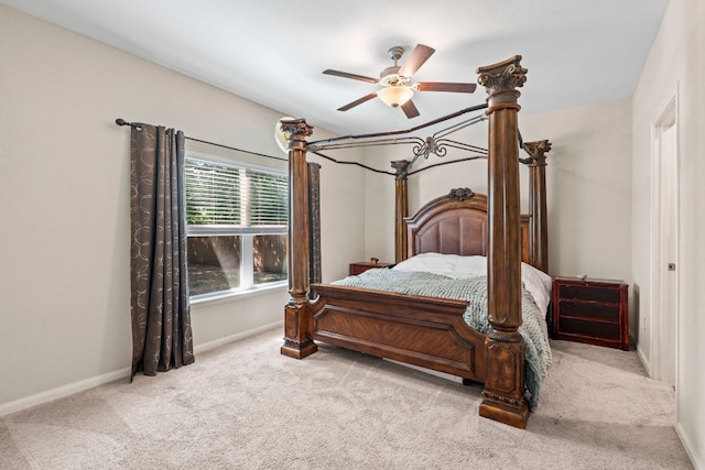 1698 Violet Ln, Kyle, TX 78640 - bedroom featuring carpet floors and a ceiling fan