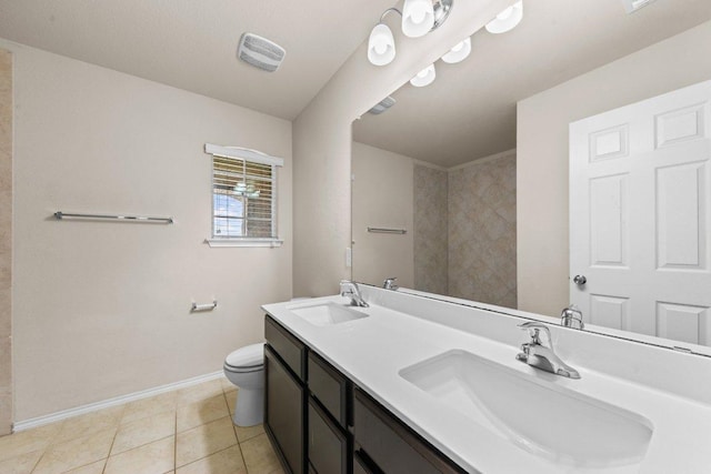 3303 Lorne Dr, Killeen, TX 76542 - bathroom featuring double vanity and tile patterned flooring