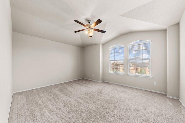 3303 Lorne Dr, Killeen, TX 76542 - unfurnished room featuring carpet flooring, a ceiling fan, and lofted ceiling