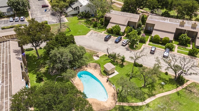 230 Lido St Unit I-2, Lakeway, TX 78734 - aerial view of a pool area
