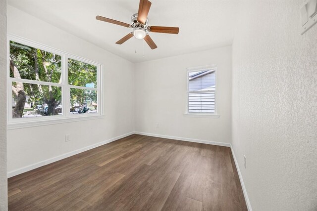 605 W Washington Ave, Copperas Cove, TX 76522 - unfurnished room featuring wood finished floors and ceiling fan