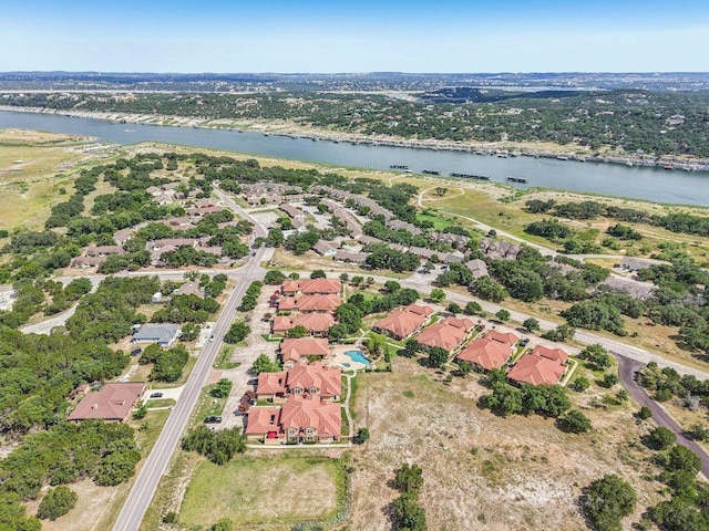 2010 American Dr Unit 2, Lago Vista, TX 78645 - aerial view of residential area featuring a large body of water