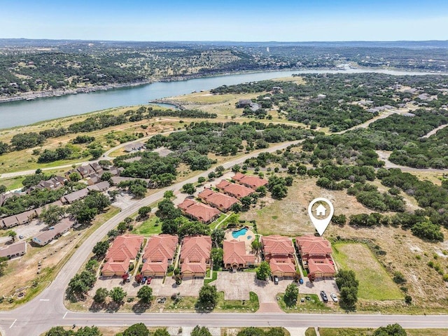 2010 American Dr Unit 2, Lago Vista, TX 78645 - aerial view of residential area with a nearby body of water