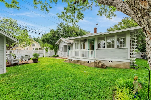1502 Olive St, Georgetown, TX 78626 - rear view of house featuring a chimney
