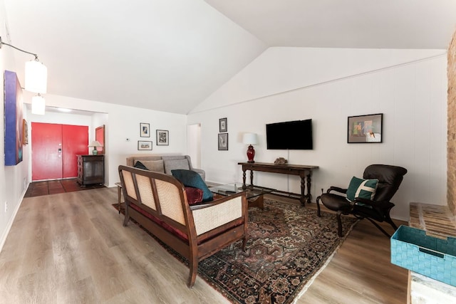 4903 Big Trail Cir, Austin, TX 78759 - living room with wood finished floors and high vaulted ceiling