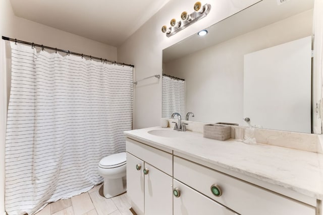 4903 Big Trail Cir, Austin, TX 78759 - bathroom with vanity, a shower with curtain, and tile patterned floors