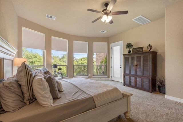 2308 First Vw, Leander, TX 78641 - bedroom with light colored carpet and ceiling fan