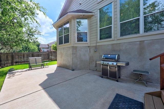 1901 Phantom Horse, Leander, TX 78641 - fenced backyard featuring a grill and a patio