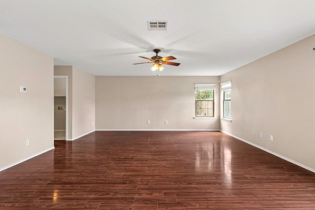 201 Windridge Dr N, Lockhart, TX 78644 - empty room featuring ceiling fan and wood finished floors