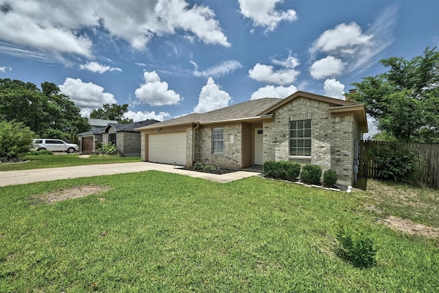 2309 New Hope Spur, Cedar Park, TX 78613 - ranch-style house featuring concrete driveway, a garage, and brick siding