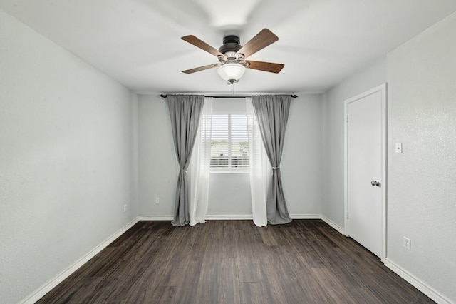 2309 New Hope Spur, Cedar Park, TX 78613 - empty room with ceiling fan and dark wood-type flooring