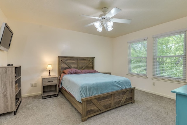 506 Applewood Dr, Pflugerville, TX 78660 - bedroom with light carpet and ceiling fan