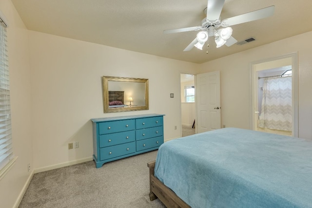 506 Applewood Dr, Pflugerville, TX 78660 - bedroom with light carpet and ceiling fan