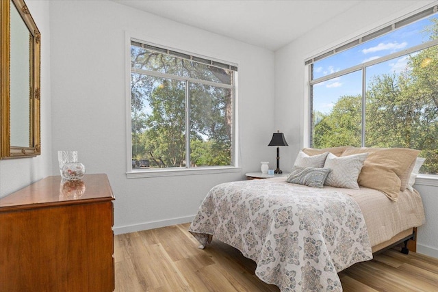 103 El Norte Ct, Lakeway, TX 78734 - bedroom with wood finished floors and baseboards