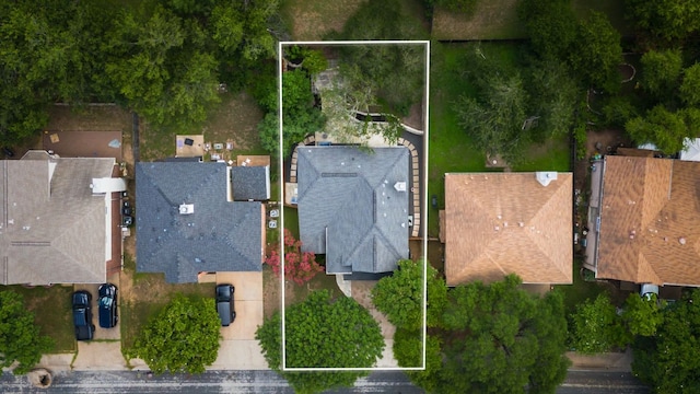 10919 Sierra Oaks, Austin, TX 78759 - aerial view of residential area featuring property boundaries highlighted