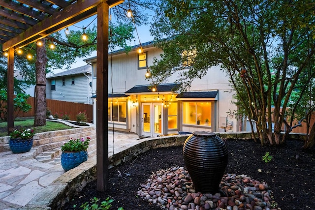 10919 Sierra Oaks, Austin, TX 78759 - rear view of property with a patio and a pergola