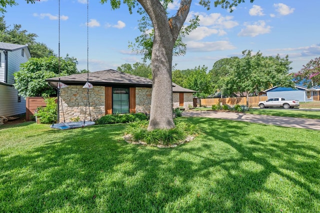 2717 Jorwoods Dr, Austin, TX 78745 - view of front of property featuring stone siding