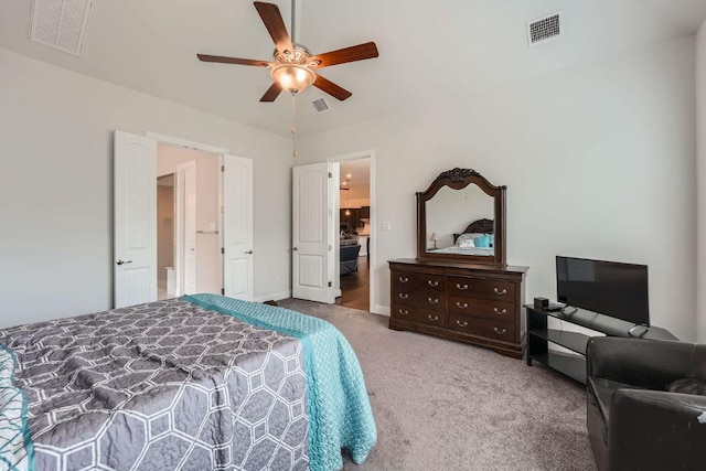 6716 Calabria Dr, Round Rock, TX 78665 - bedroom featuring carpet and ceiling fan