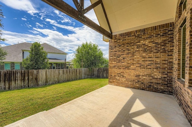6716 Calabria Dr, Round Rock, TX 78665 - fenced backyard featuring a patio area