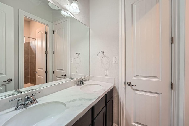 6716 Calabria Dr, Round Rock, TX 78665 - full bathroom with double vanity and shower / bath combination