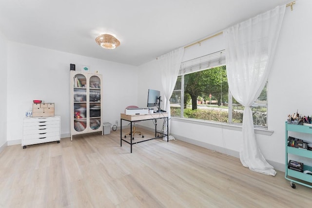 1001 E Applegate Dr, Austin, TX 78753 - office area featuring wood finished floors