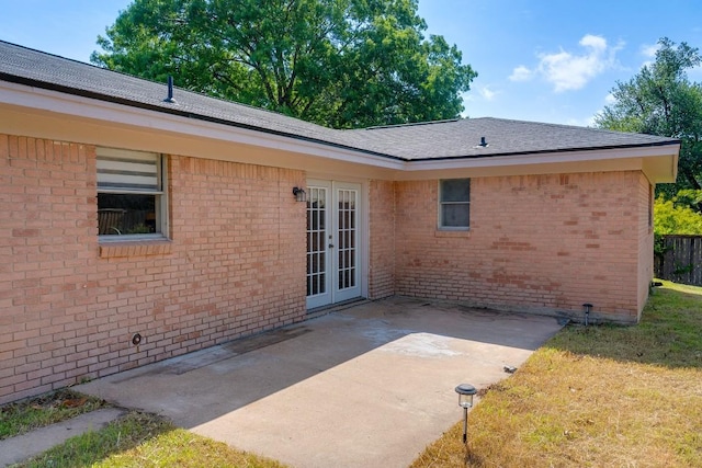 1001 E Applegate Dr, Austin, TX 78753 - view of patio featuring french doors