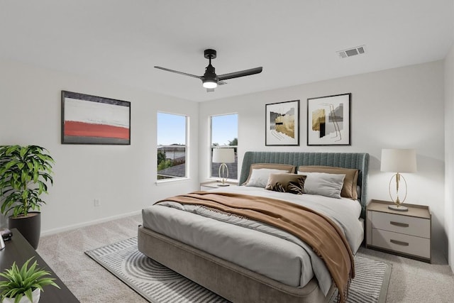 15532 Emmaleighs Ln, Pflugerville, TX 78660 - bedroom with light colored carpet and ceiling fan