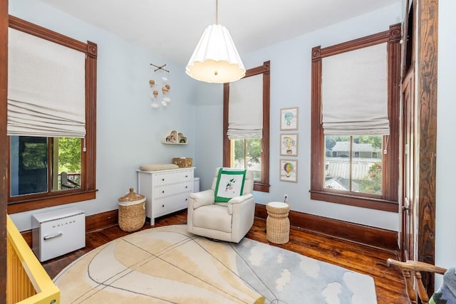 624 Saint Louis St, Gonzales, TX 78629 - living area featuring plenty of natural light and wood finished floors